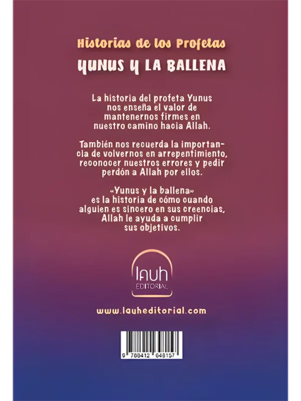 El profeta Yunus y la ballena – contraportada