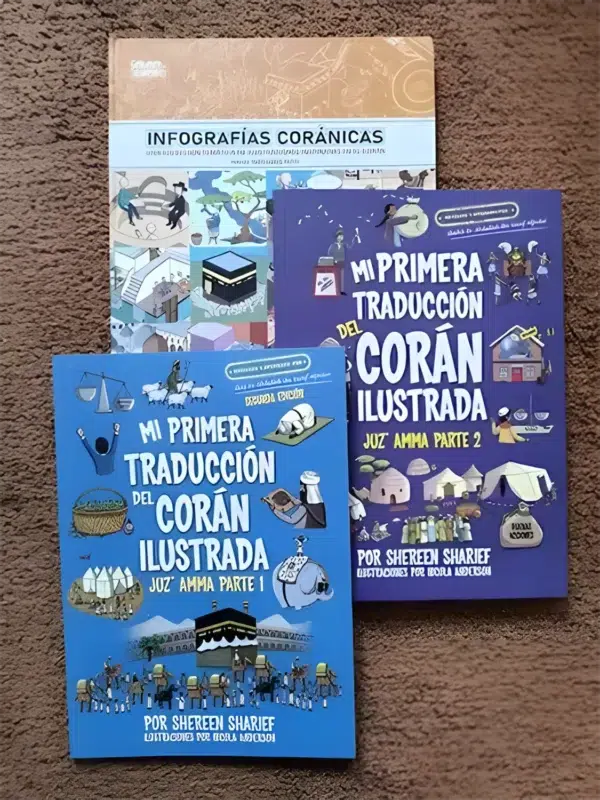 Pack conoce el Corán – conjunto de libros para aprender y conocer el Corán para niños