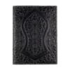Funda de Piel para Cuaderno Negro Repujado Arte Islámico - portada del libro
