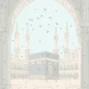 Lienzo para pintar - Mezquita Al Haram - guía para colorear