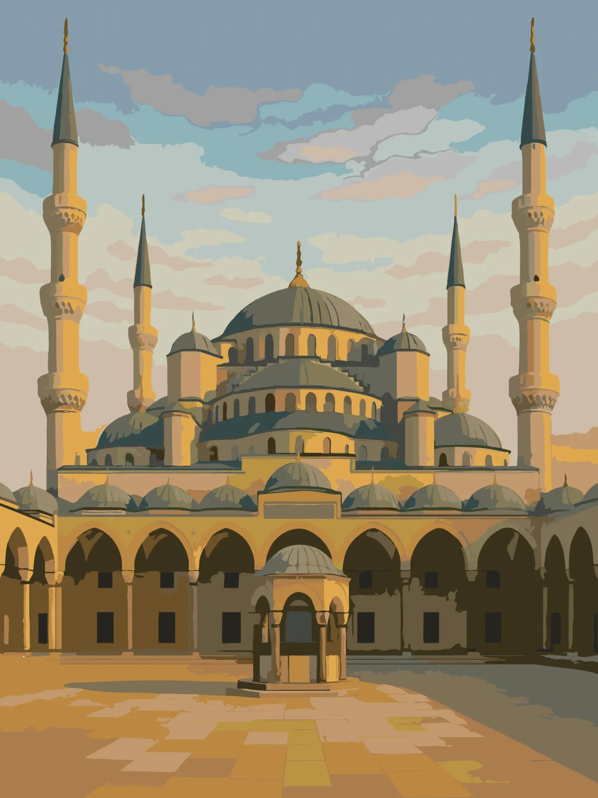 Lienzo para pintar - Mezquita Azul - imagen 5