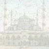 Lienzo para pintar - Mezquita Azul - guía para colorear