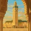 Lienzo para pintar - Mezquita Hasan II - imagen 5