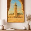Lienzo para pintar - Mezquita Hasan II - lienzo colgado en pared