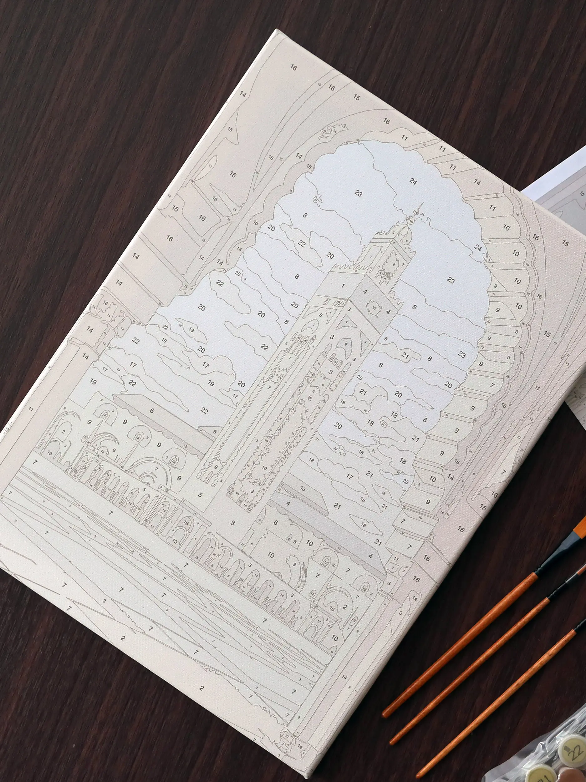 Lienzo Mezquita Hassan II