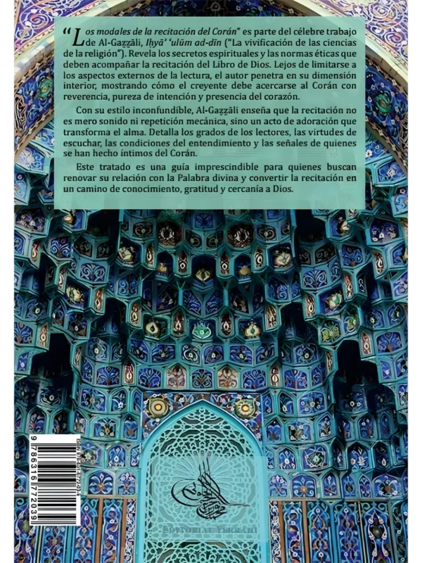 Libro 8 - Los modales de la recitación del Corán - contraportada