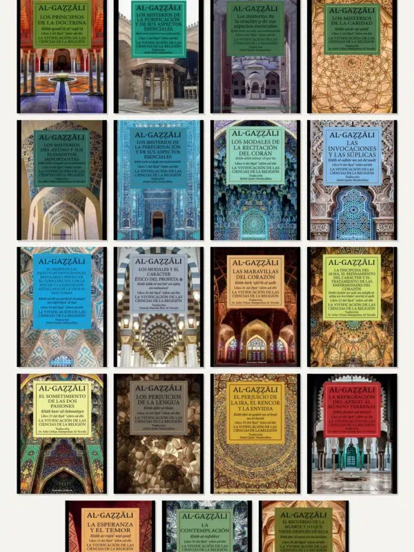 Las 19 portadas de la colección Ihya Ulum ad-Din del Imam Al-Gazzali — pack completo Lauh Editorial