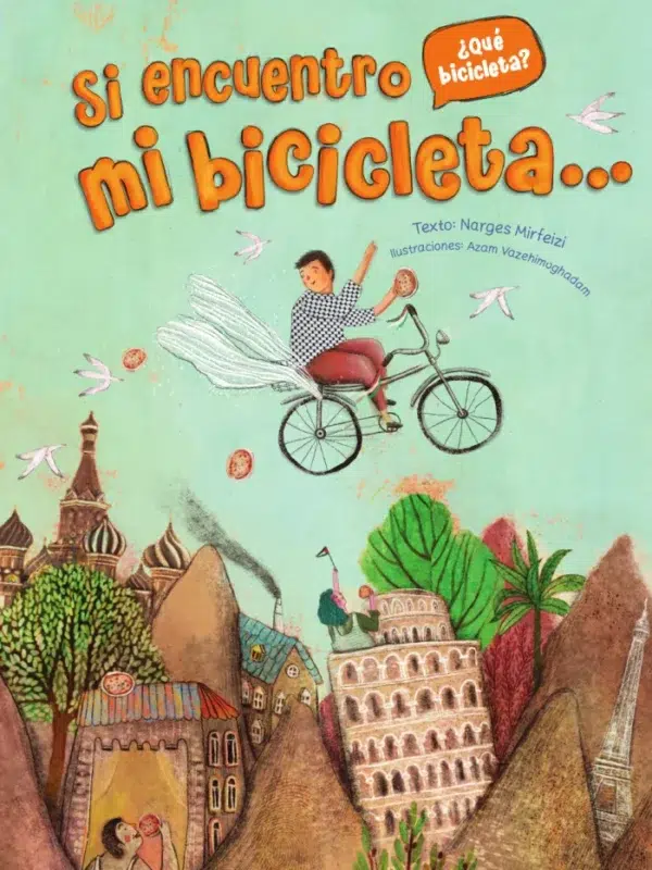 Portada de Si encuentro mi bicicleta…, cuento ilustrado sobre Palestina para niños